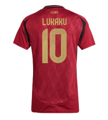Belgien Romelu Lukaku #10 Replika Hjemmebanetrøje Dame EM 2024 Kortærmet